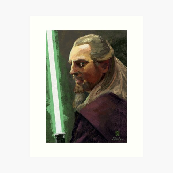 Qui-Gon Jinn Art Board Print for Sale by mgraumlich