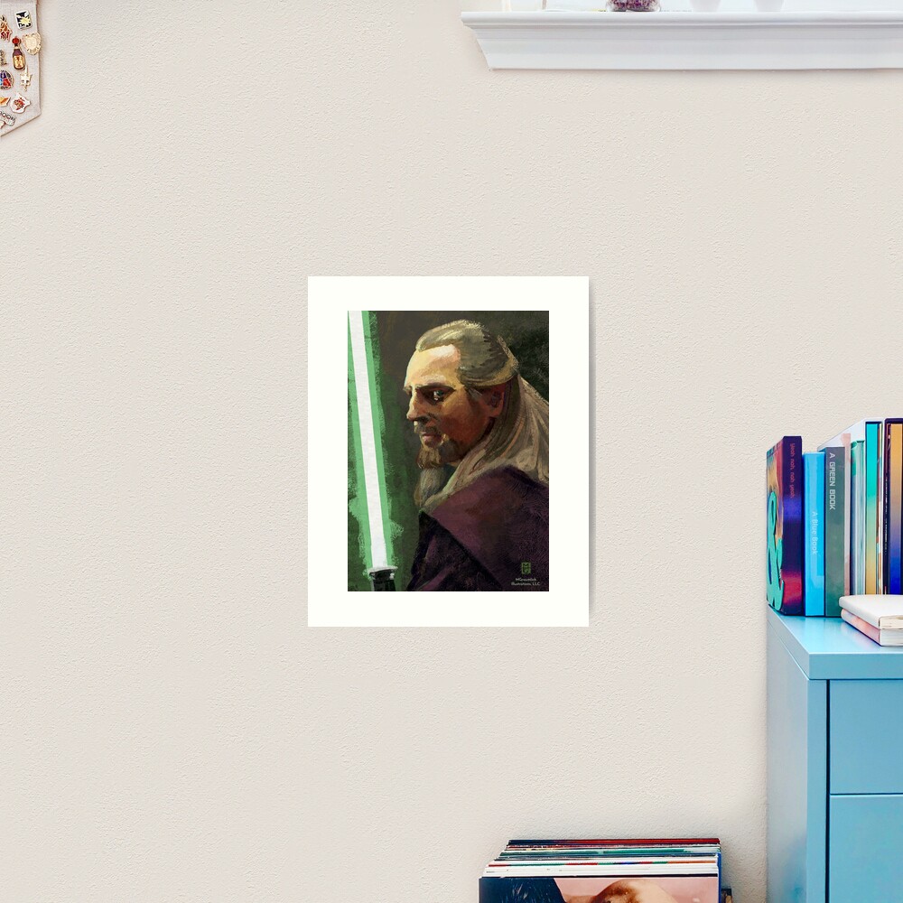 Qui-Gon Jinn Art Board Print for Sale by mgraumlich