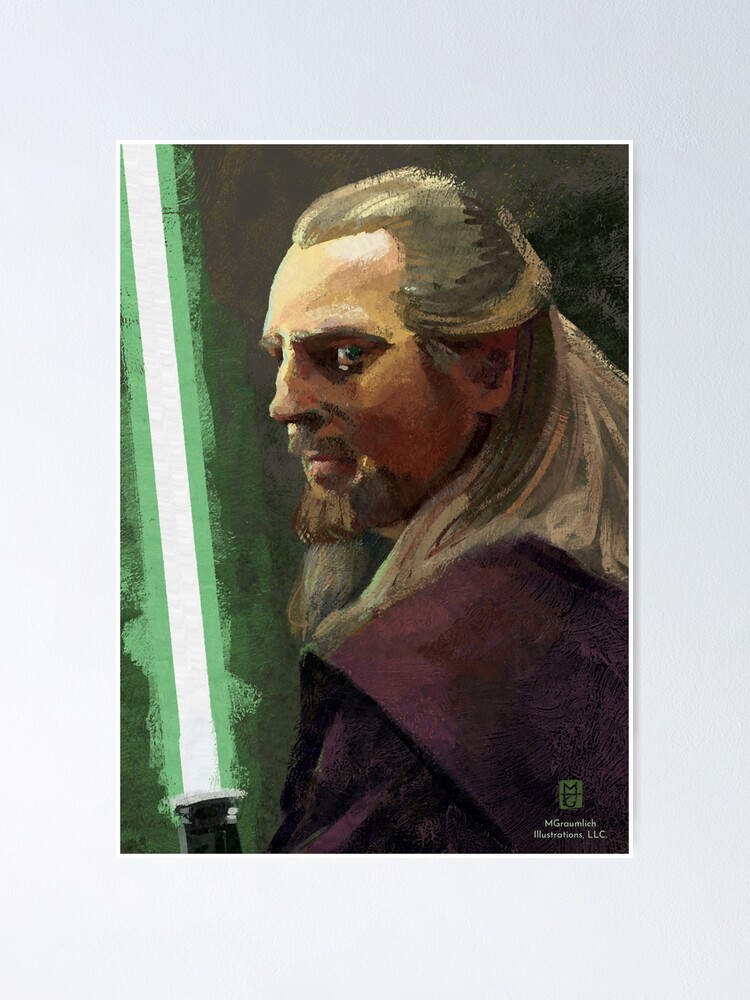 Qui-Gon Jinn Poster for Sale by mgraumlich