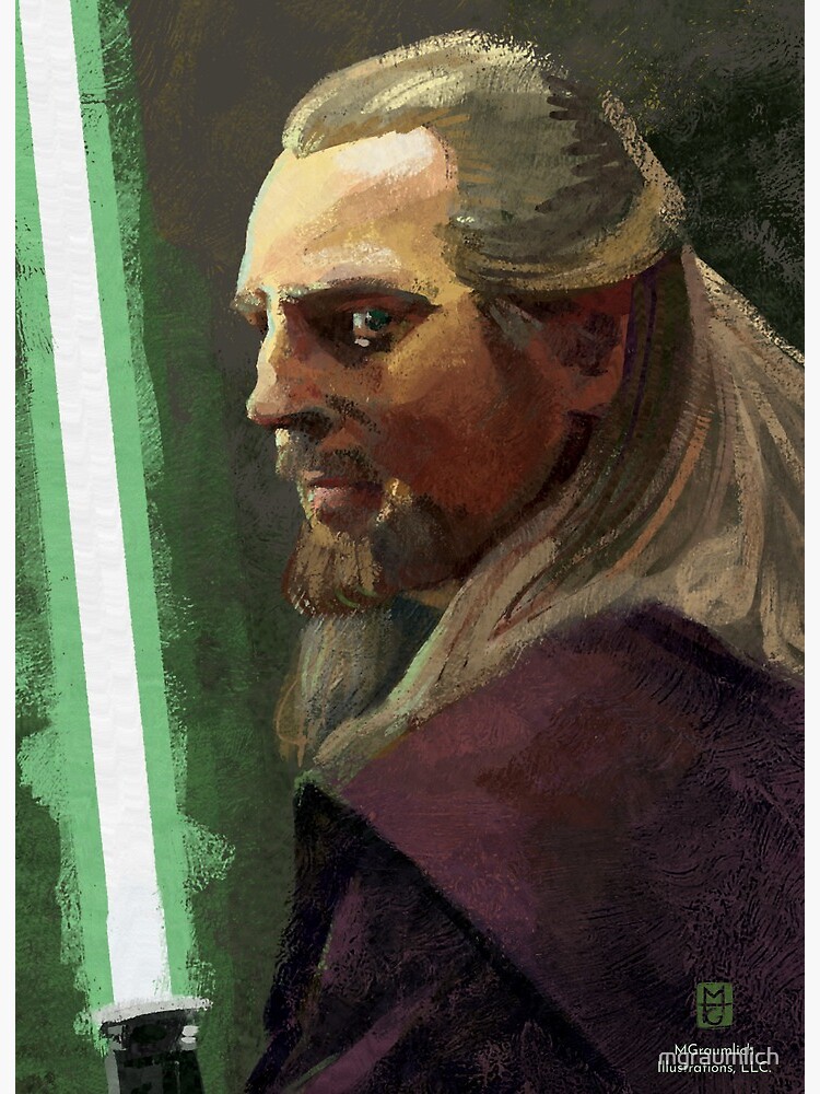 Qui-Gon Jinn Art Board Print for Sale by mgraumlich