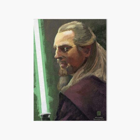 Qui-Gon Jinn Art Board Print for Sale by mgraumlich