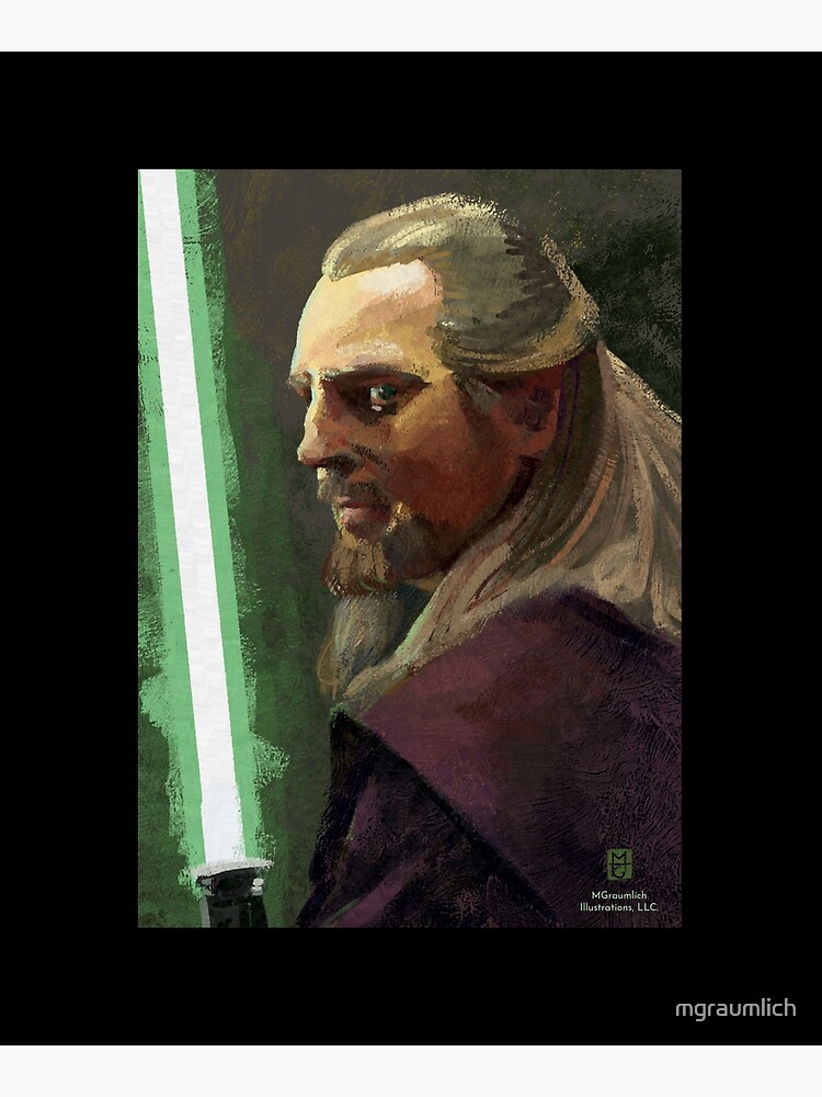 Qui-Gon Jinn Art Board Print for Sale by mgraumlich