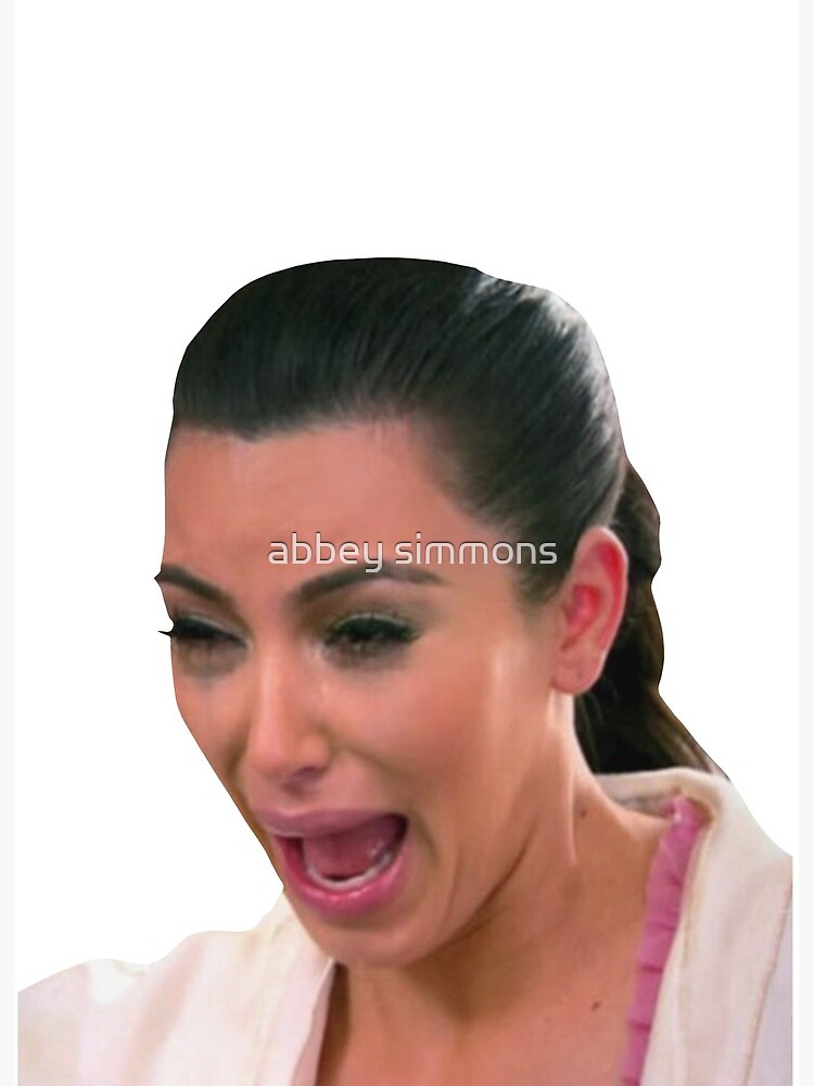 Kim Kardashian Screaming Meme Art Board Print By No1phantrash Redbubble