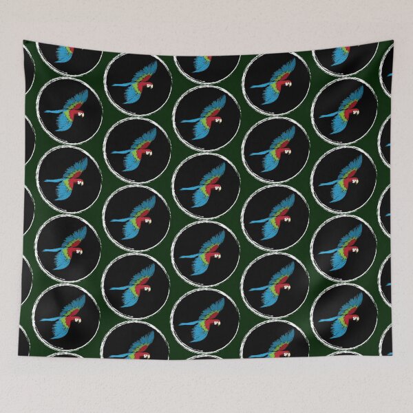 Item preview, Artwork of Scarlet Macaw Parrot in Flight II designed and sold by JD's Shop.