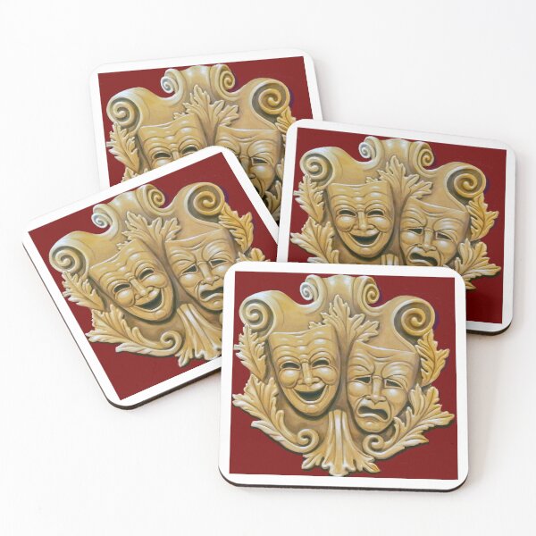 Item preview, Comedy and Tragedy Masks designed and sold by JeffRaum.