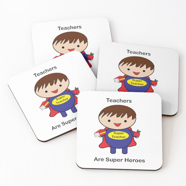 Item preview, Teacher Male Super Hero Kawaii designed and sold by ValeriesGallery.