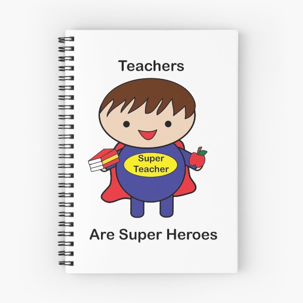 Item preview, Teacher Male Super Hero Kawaii designed and sold by ValeriesGallery.