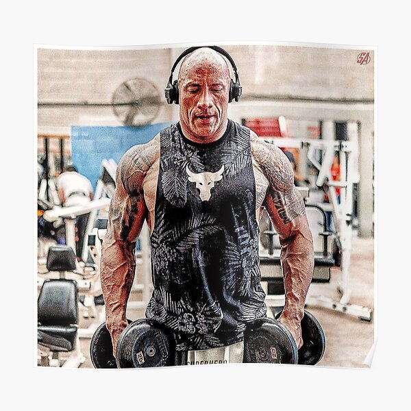 Dwayne The Rock Johnson Posters Redbubble