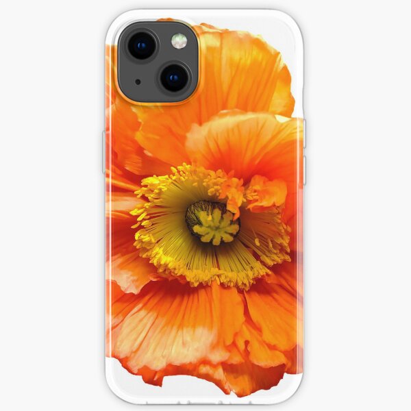 Mohnblume poppy orange iPhone Flexible Hülle