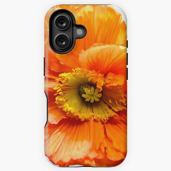 Mohnblume poppy orange iPhone Robuste Hülle