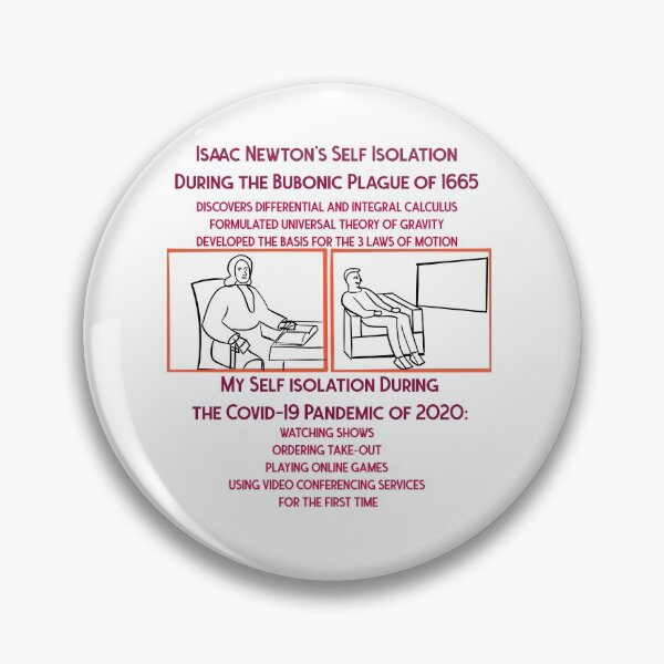 Artikelvorschau, Meine Selbstisolation gegen Isaac Newtons Selbstisolation entworfen und verkauft von designedfeeling.