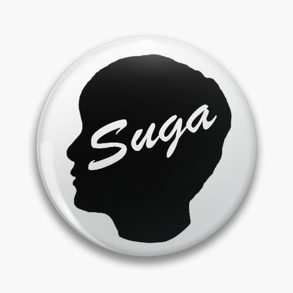 Item preview, BTS Suga side profile silhouette  designed and sold by The Kpop  Konverters.