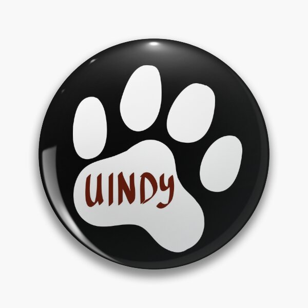 Item preview, White University of Indianapolis Paw Print designed and sold by turbo-swift.
