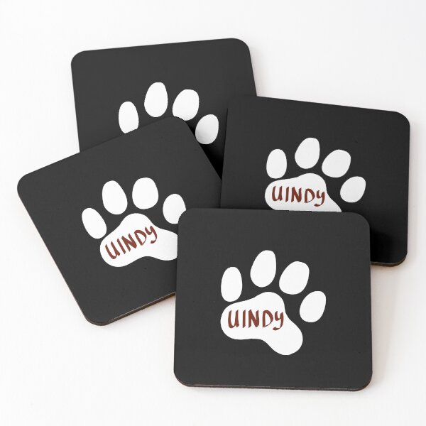 Item preview, White University of Indianapolis Paw Print designed and sold by turbo-swift.