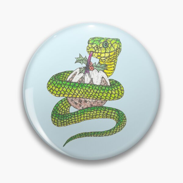 Item preview, Snake with a Christmas Pudding designed and sold by SerenSketches.