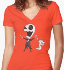 Invader Jack! Women's Fitted V-Neck T-Shirt
