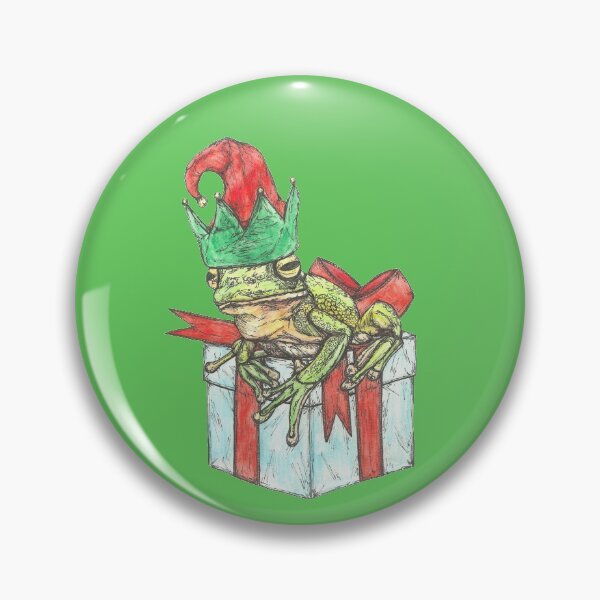 Item preview, Christmas Elf Frog designed and sold by SerenSketches.