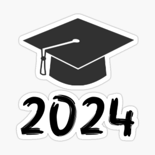"2024 graduate" Sticker for Sale by rachelsoccio Redbubble