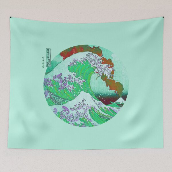 Item preview, Great Wave Off Kanagawa Mount Fuji Eruption  designed and sold by anthonylonder.