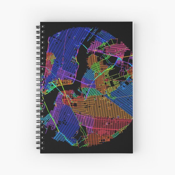 Straßengitter von New York - Kreis Spiralblock