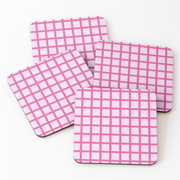 Item preview, pink on pink grid checker pattern designed and sold by clairecardona.