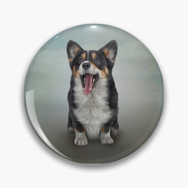 Item preview, Drawing Dog Welsh Corgi black designed and sold by bonidog.