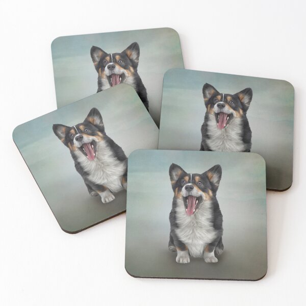Item preview, Drawing Dog Welsh Corgi black designed and sold by bonidog.