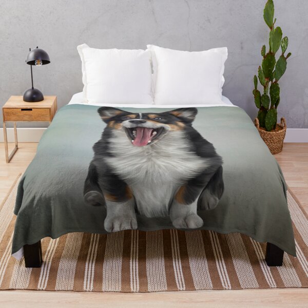 Item preview, Drawing Dog Welsh Corgi black designed and sold by bonidog.