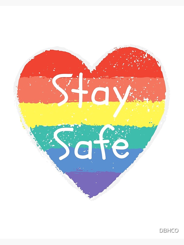 NHS Rainbow Heart Stay Safe Coronavirus" Art Board Print by DBHCO ...