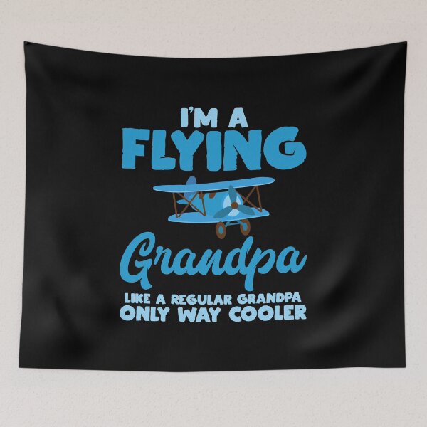 Artikelvorschau, I'm A Flying Grandpa, Only Way Cooler entworfen und verkauft von haselshirt.