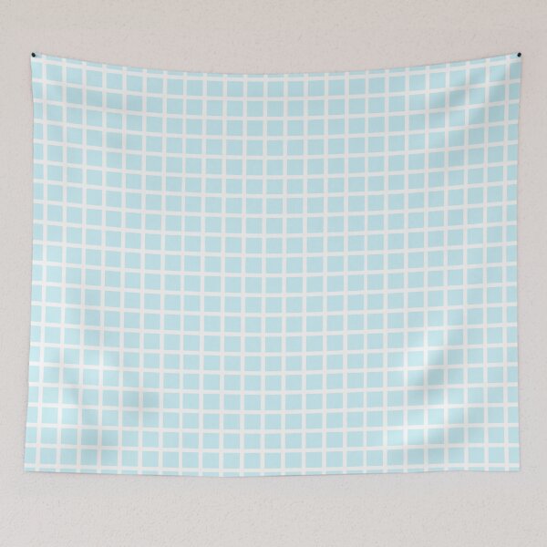 Item preview, light blue and white grid checker pattern designed and sold by clairecardona.