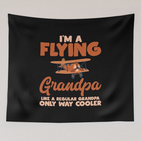Artikelvorschau, I'm A Flying Grandpa, Only Way Cooler entworfen und verkauft von haselshirt.