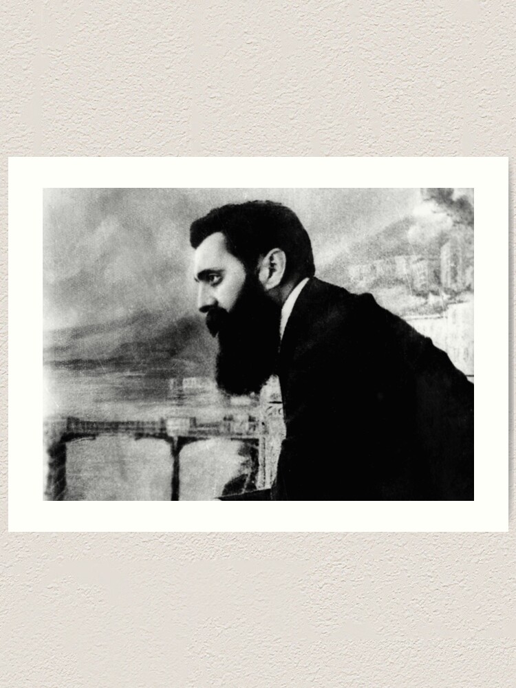 Theodor Herzl Art Print By Godblessustoday Redbubble