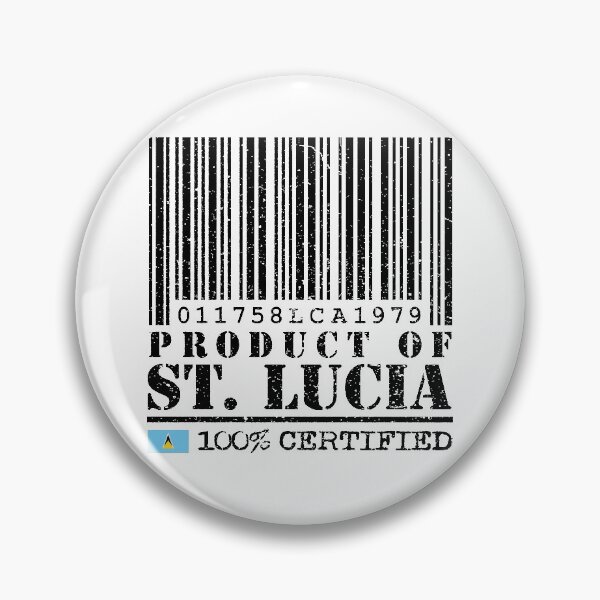 Item preview, Product of St Lucia Barcode  - 100% Certified designed and sold by IdentiTee Studios.