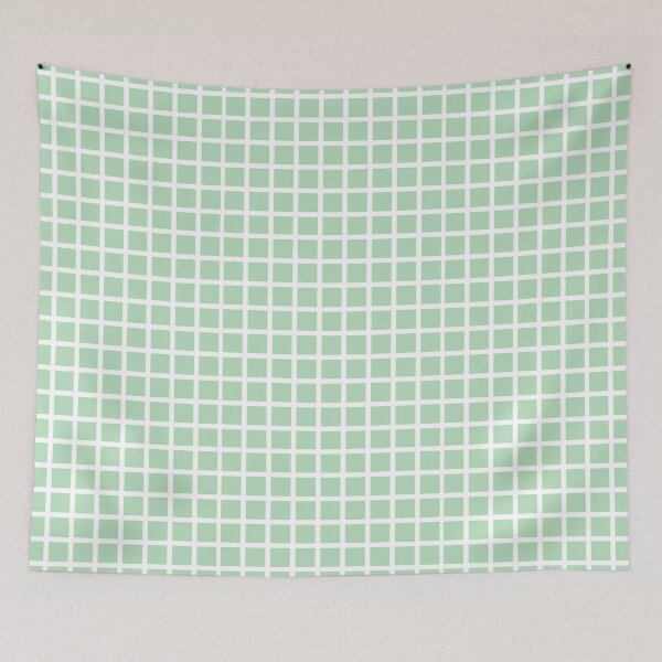 Item preview, light green and white grid checker pattern designed and sold by clairecardona.