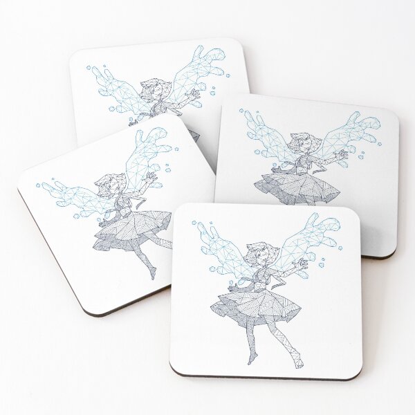 Geometric Lapislazuli Coasters (Set of 4)