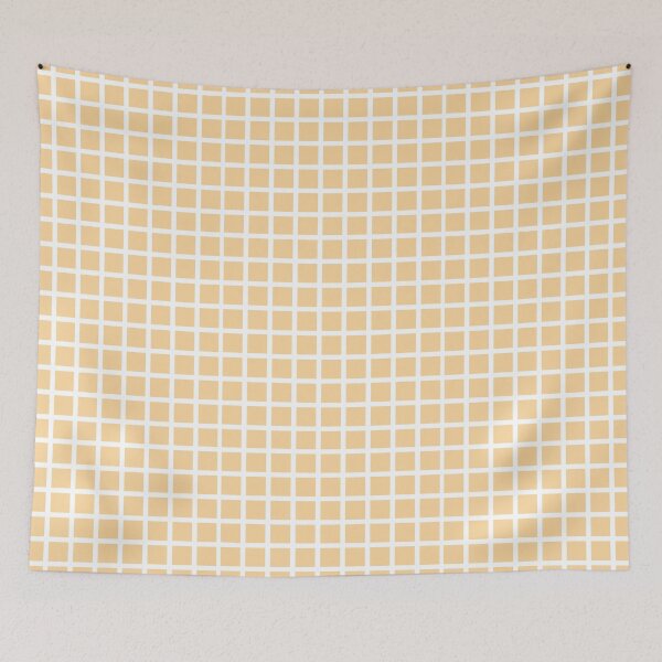 Item preview, peach/orange and white grid checker pattern designed and sold by clairecardona.