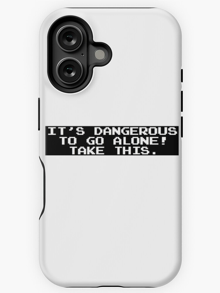 Aperçu 1 sur 4. Coque iPhone avec l'œuvre C'est dangereux d'y aller seul! Prends ça. créée et vendue par WhatCanISay.