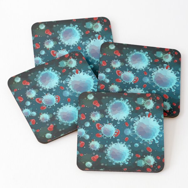 Item preview, Corona Virus pattern designed and sold by Collagedream.