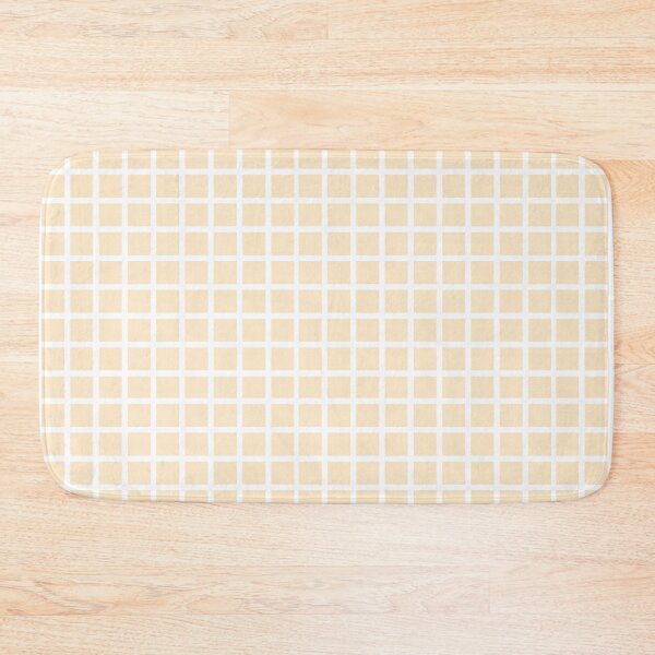 Item preview, light peach/orange and white grid checker pattern designed and sold by clairecardona.