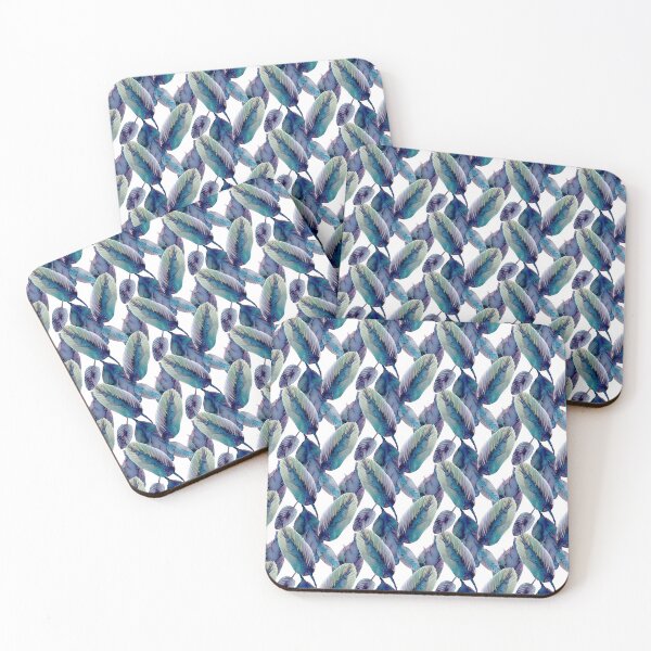 Item preview, watercolor leaves pattern 3 designed and sold by AnnaBaldon.