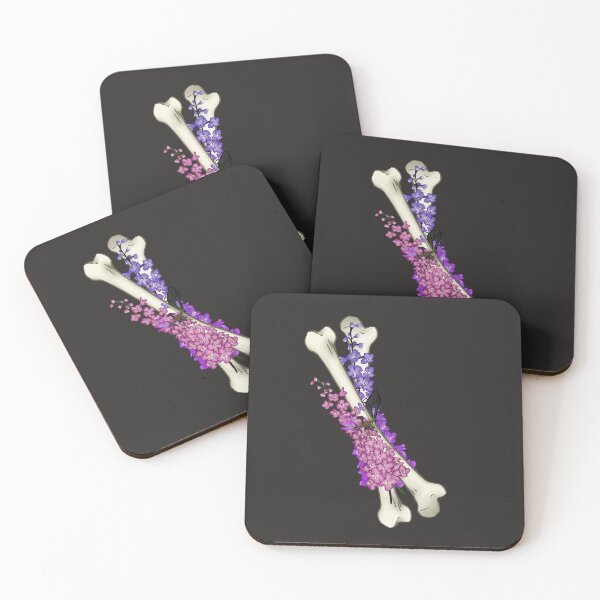Item preview, Bones with flowers designed and sold by Hannanas-0o.