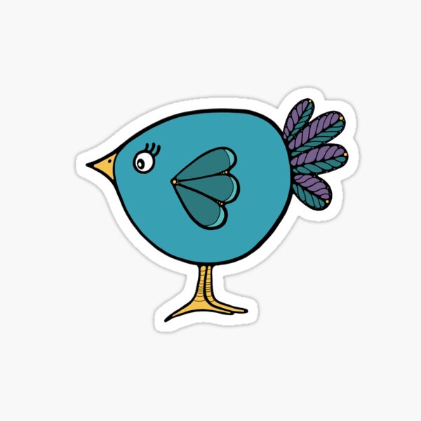 BlueBird of Happiness Sticker