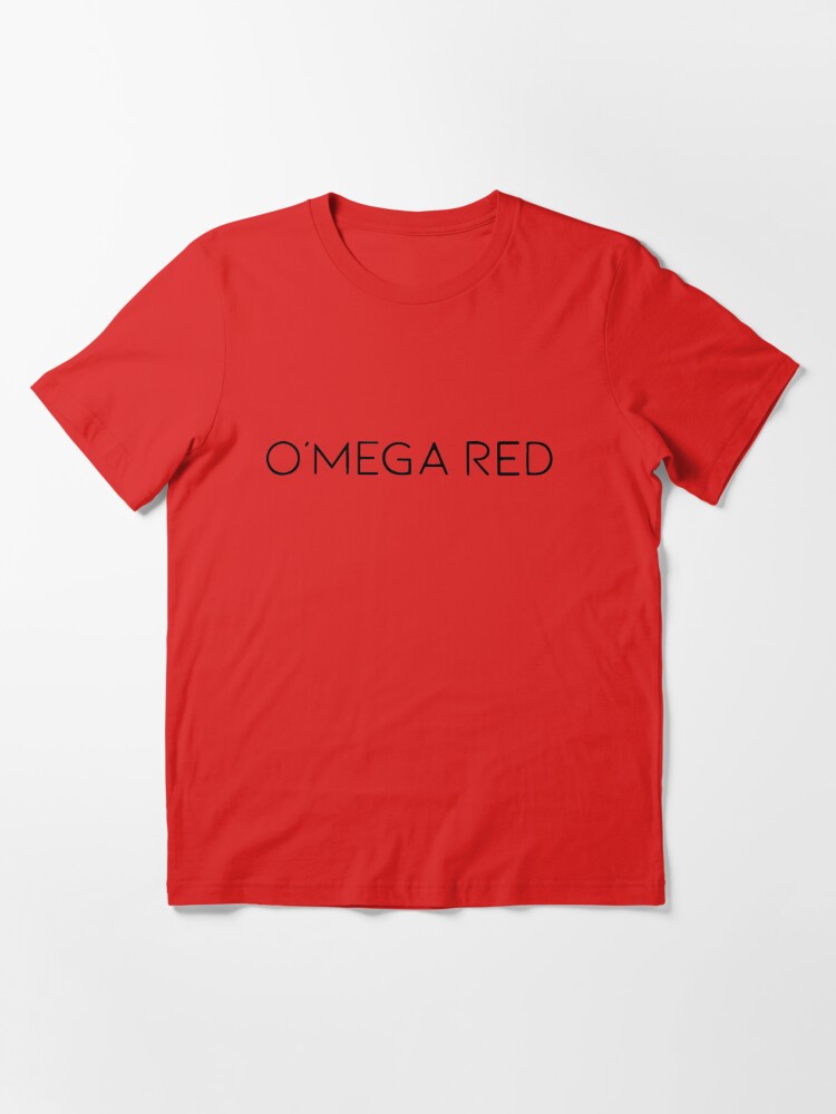 Alternate view of O'Mega Red - Classic Logo Black Essential T-Shirt