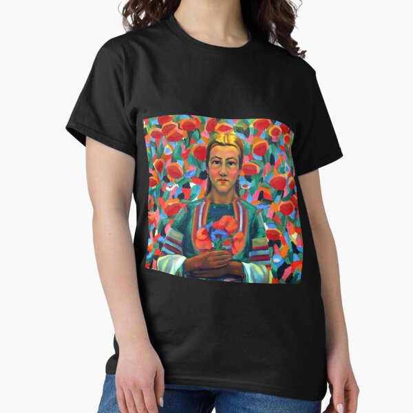 Item preview, Vladimir Dimitrov Maistora (the Master) - Woman With Poppy Flowers designed and sold by clon-dot-net.