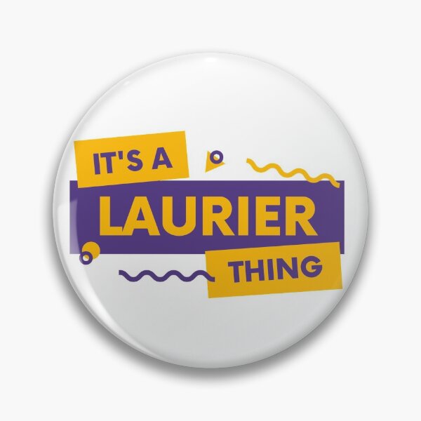 Item preview, Wilfrid Laurier University Yellow + Purple "It's a Laurier Thing" Logo designed and sold by Everyday Designs.