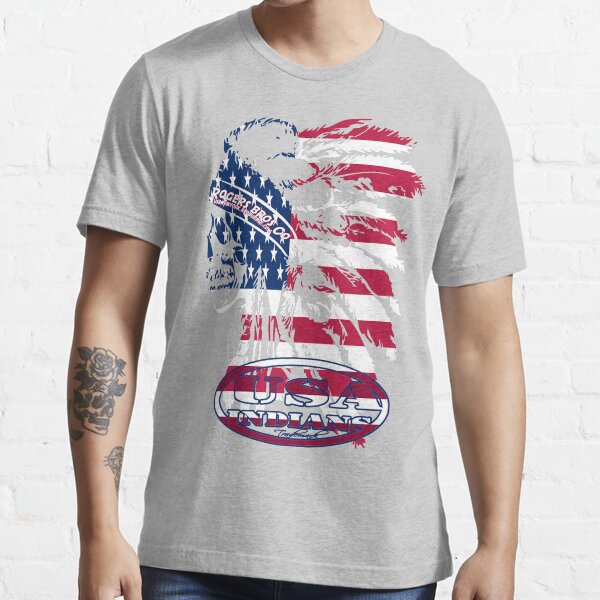 usa indian flag logo by rogers bros Essential T-Shirt
