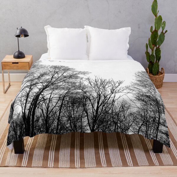 Item preview, Trees in winter - minimal black and white photo print designed and sold by M3EX.