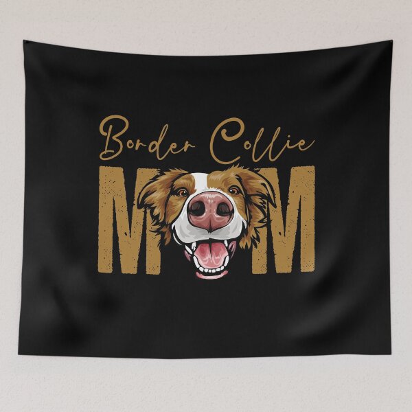 Item preview, Border Collie Mom, Dog Mom Shirt, Gift idea for Border Collie owner, Slim Fit T-Shirt designed and sold by ayotees.