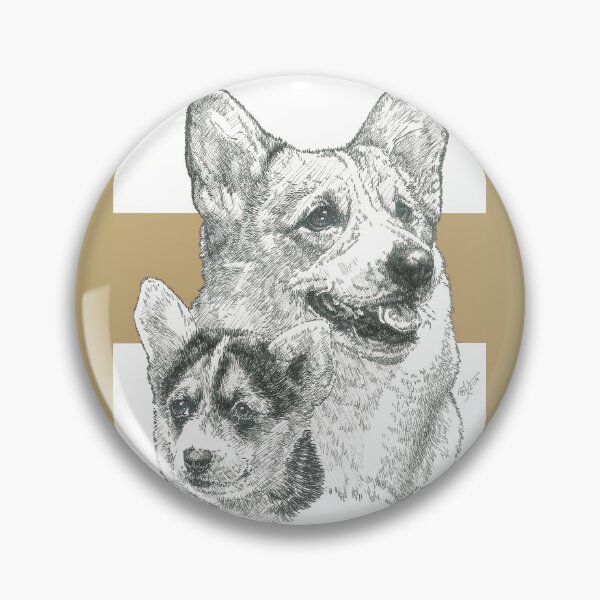 Item preview, Welsh Corgi Father & Son designed and sold by BarbBarcikKeith.